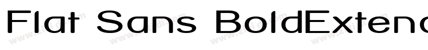 Flat Sans BoldExtend字体转换
